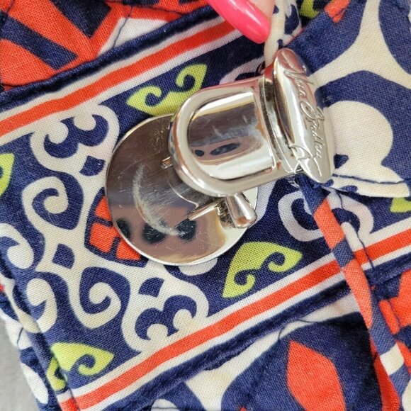 Vera Bradley Wristlet Sun Valley Front Clasp Wallet Floral Large - Picture 9 of 11